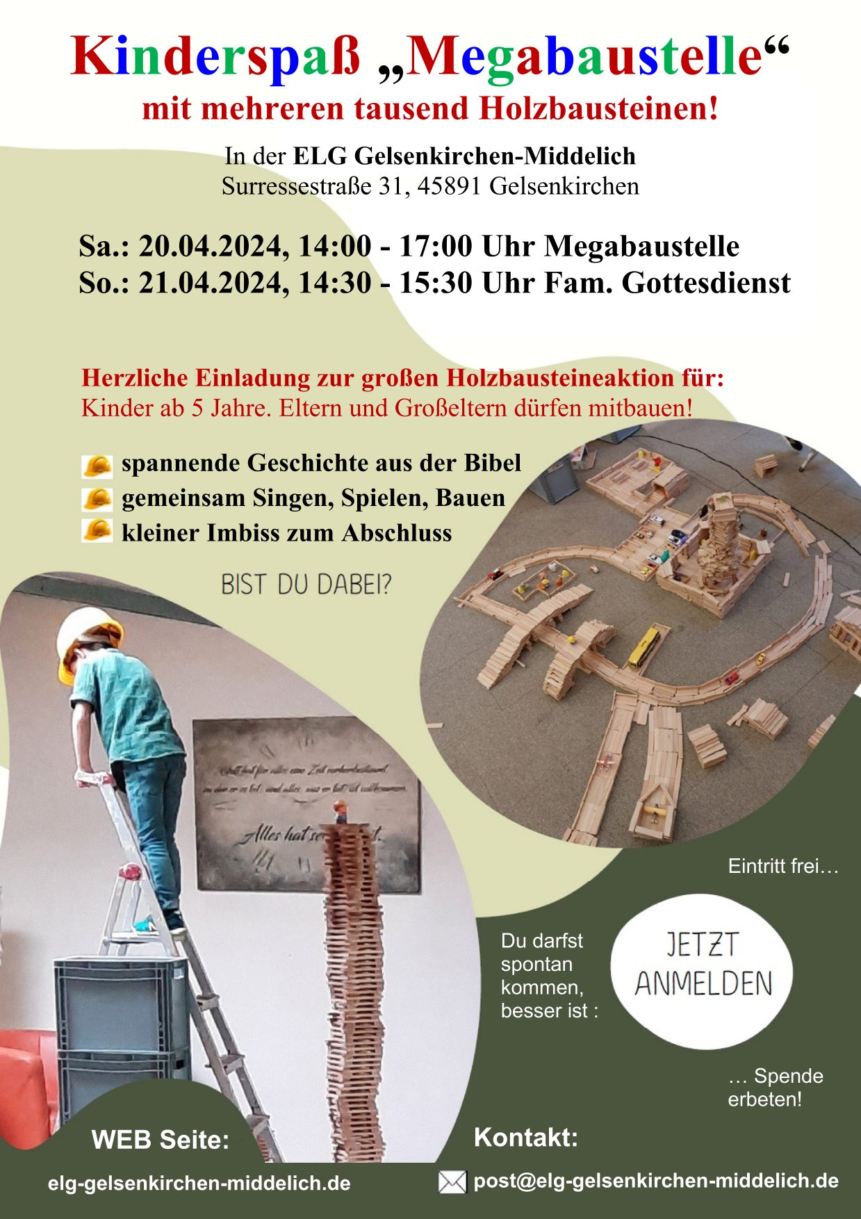 Plakat Bausteinenachmittag 2024